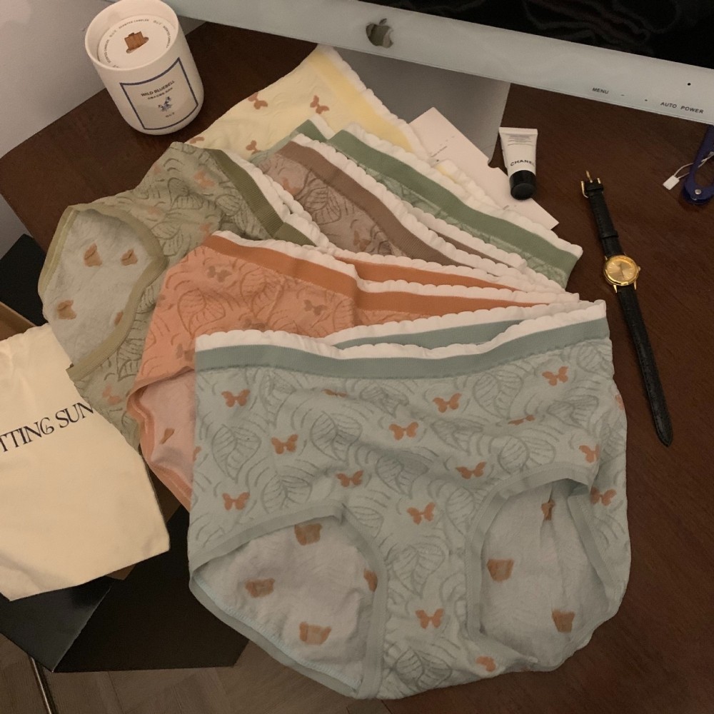 日系甜美小清新莫代尔纯棉舒适无痕底档女士中高腰收腹提臀内裤女,淘宝优惠券,粉丝福利购,淘宝优惠卷