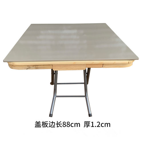 包邮简易麻将桌 手动实木象棋桌家用加板折叠餐桌中式居家娱乐桌 - 图2