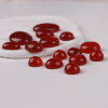 Natural red agate flat bottom ring inlaid diy accessories