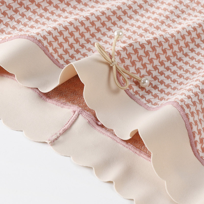 莫代尔千鸟格女士内裤无痕弹力花边少女三角裤清新格子柔软裤头女,淘宝优惠券,粉丝福利购,淘宝优惠卷