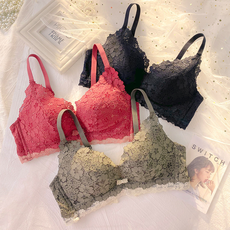 莫代尔女调整型胸罩性感蕾丝文胸 莉妃文胸