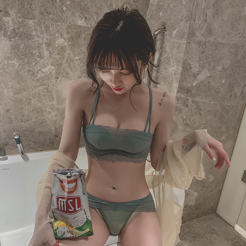 内衣女小胸无钢圈性感蕾丝半杯文胸 莉妃文胸