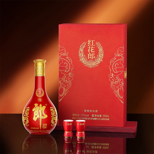 郎酒红花郎15单瓶礼盒53度酱香型白酒500mL
