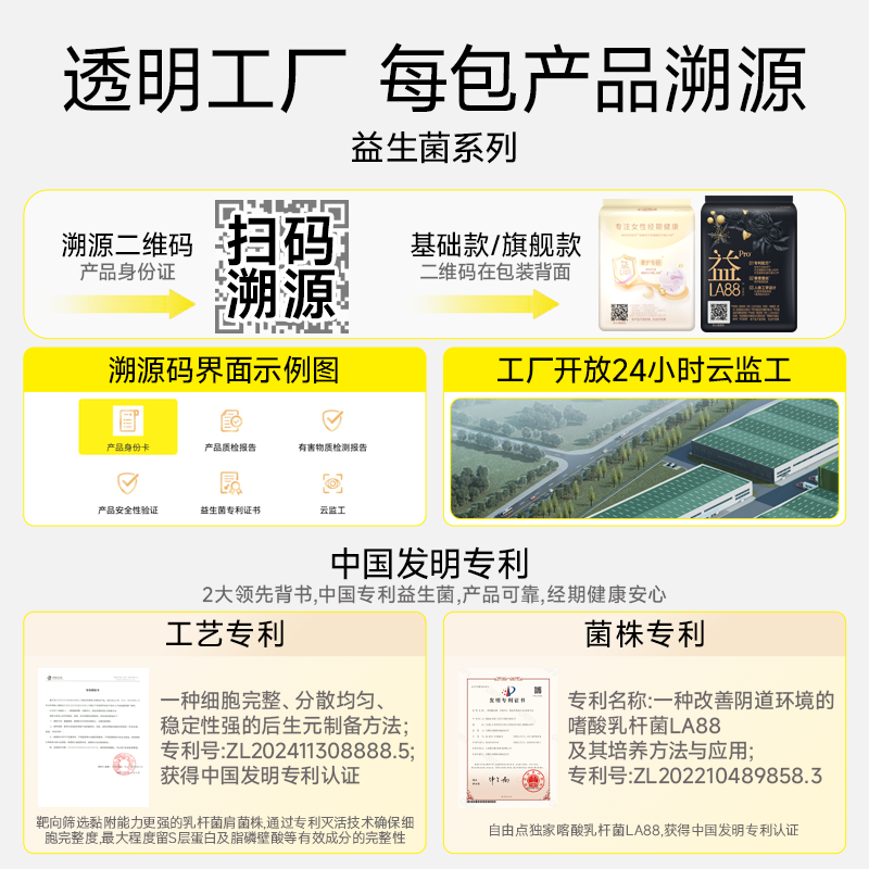 【送露营车赠品可选】自由点益生菌超薄卫生巾日夜用旗舰店正品