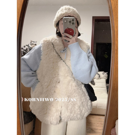 Recommended by Xiaohongshu blogger! Plush jacket and vest