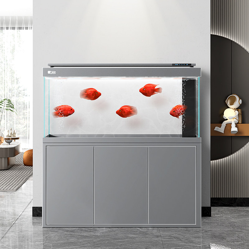 yee鱼缸客厅超白新款小型家居简约风水切一体底滤直角溢流龙鱼缸,淘宝优惠券,粉丝福利购,淘宝优惠卷