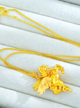 小红书爆款星辰飞马项链女款本命年生肖马高级感时尚个性百搭衣链