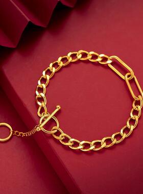 2025新款百花桃心爱心沙金手链女多款时尚玲珑幸运草手串凤尾手饰