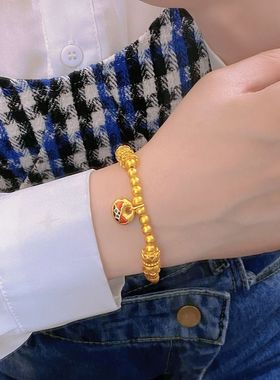 2025女款新中式烧蓝古风步步生莲胖福并蒂莲手链古法传承烧蓝手串