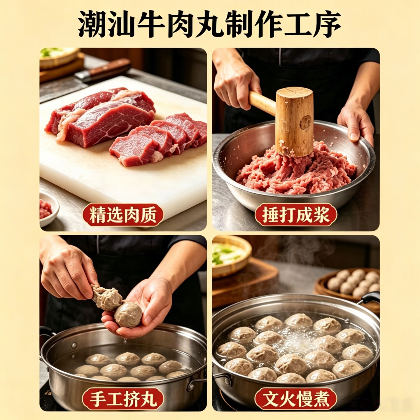Xifei Shantou Beef Balls Beef Tendon Balls Hot Pot Oden