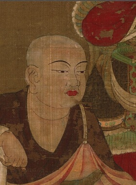 日本 平安时代 十五罗汉像全本 佛像人物国画竖幅微喷复制绢布