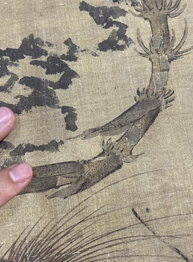 宋人画梅竹聚禽图工笔花鸟