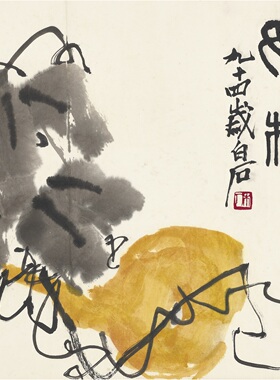 齐白石田园逸趣花卉国画24幅