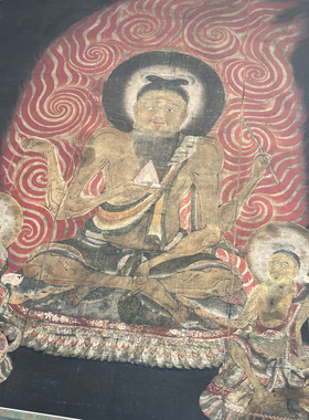 佛画十二天像日天月天水天装饰画