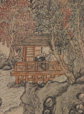 王蒙具区林屋图山水画复刻临摹