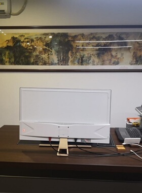 名家水墨风景山水国画横轴张大千庐山图家居卧室背景墙室内装饰画