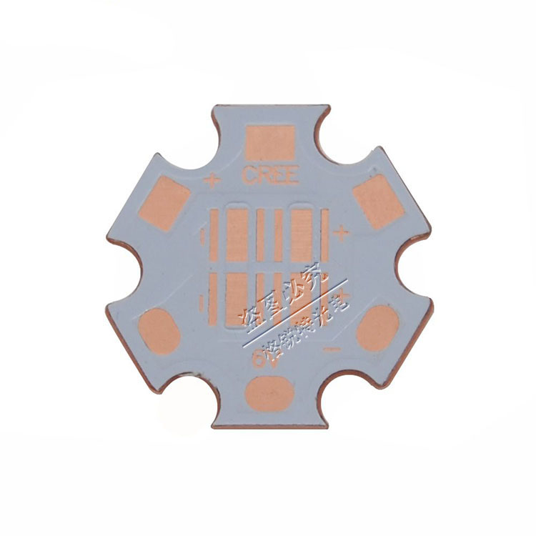 CREE XPE XPG XTE XPL灯珠3V6V12V电压3535热电分离紫铜基板20MM - 图1