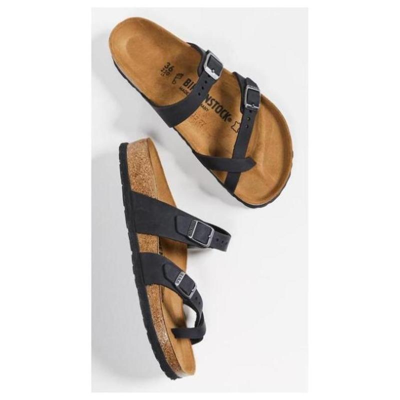 Birkenstock女士凉鞋简约拼色可调节搭扣休闲舒适正品410S10634-图3