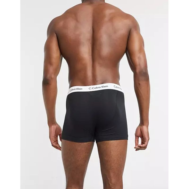 CK内裤男平角裤家居裤舒适四角棉质微弹透气3条装Calvin Klein - 图3