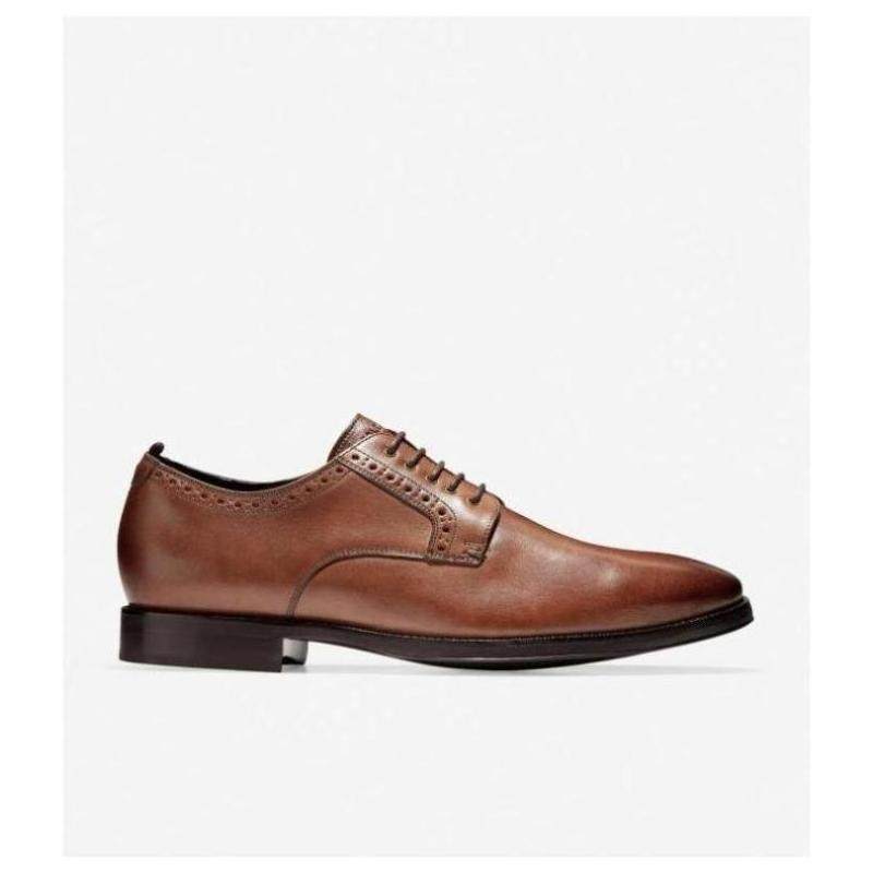 Cole Haan/可汗男休闲皮鞋棕色系带低帮舒适气垫正品包邮C30626_虎窝淘