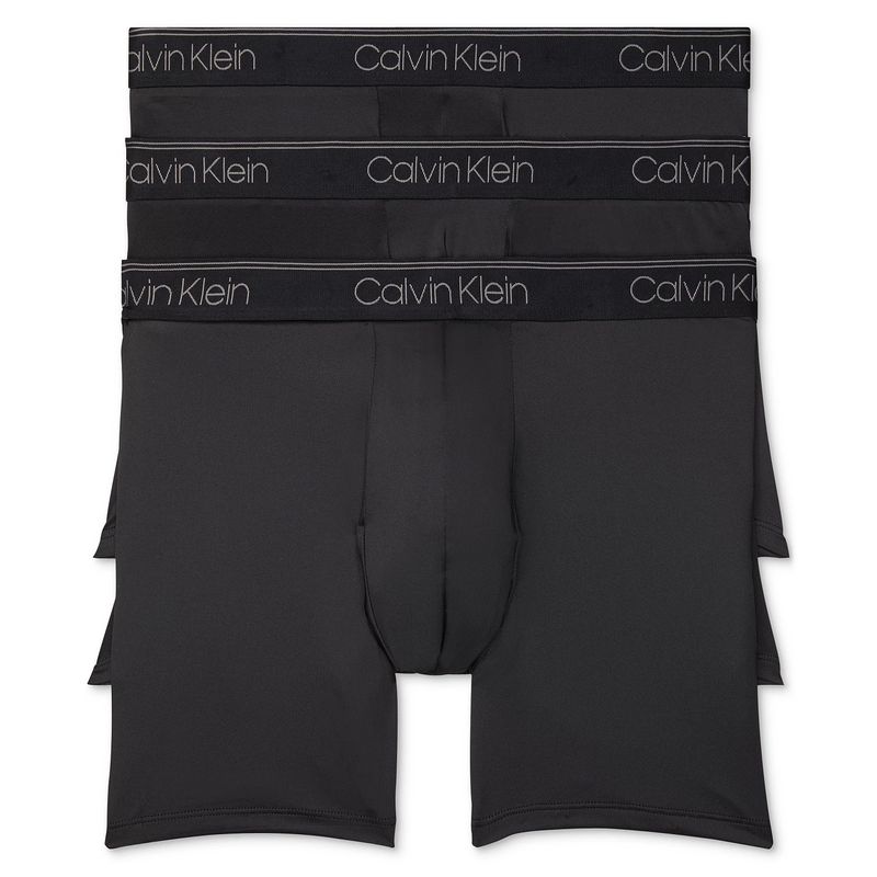 Calvin Klein/凯文克莱CK男内裤平角裤四角裤透气舒适3条装正品