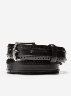 Cole Haan/可汗男腰带针扣复古皮质舒适百搭时尚经典休闲F11784