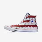 Converse/匡威 Холщовая обувь, женские высокие туфли со звездами и полосками, универсальные, аутентичные с заклепками 160994C