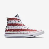 Converse/匡威 Холщовая обувь, женские высокие туфли со звездами и полосками, универсальные, аутентичные с заклепками 160994C