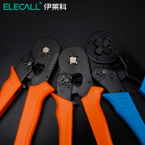 伊莱科迷你管型压线钳冷压端子钳多功能棘轮式压接钳针形夹线工具 - 图3