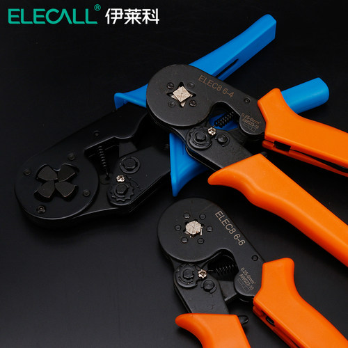 伊莱科迷你管型压线钳冷压端子钳多功能棘轮式压接钳针形夹线工具 - 图0
