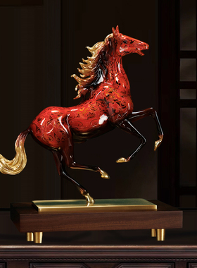 一跃千里全铜摆件领导装饰