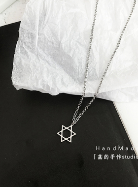 菡的手作ins复古简约女金属项链
