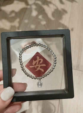 包邮925纯银复古皇冠手链ins小众设计轻奢风时尚潮流女款银链子