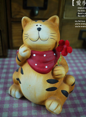 陶瓷趣味摆件可爱风结婚礼物