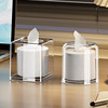 The tissue box used in fast restaurants is completely transparent