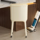 Dry and wet separation high-leg trash can without bending