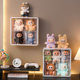 Wall-mounted blind box pull cloth storage box dustproof and transparent