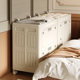 Clothes storage box for home use large capacity foldable flip cover