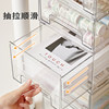 Office desktop storage box is fully transparent and convenient to find
