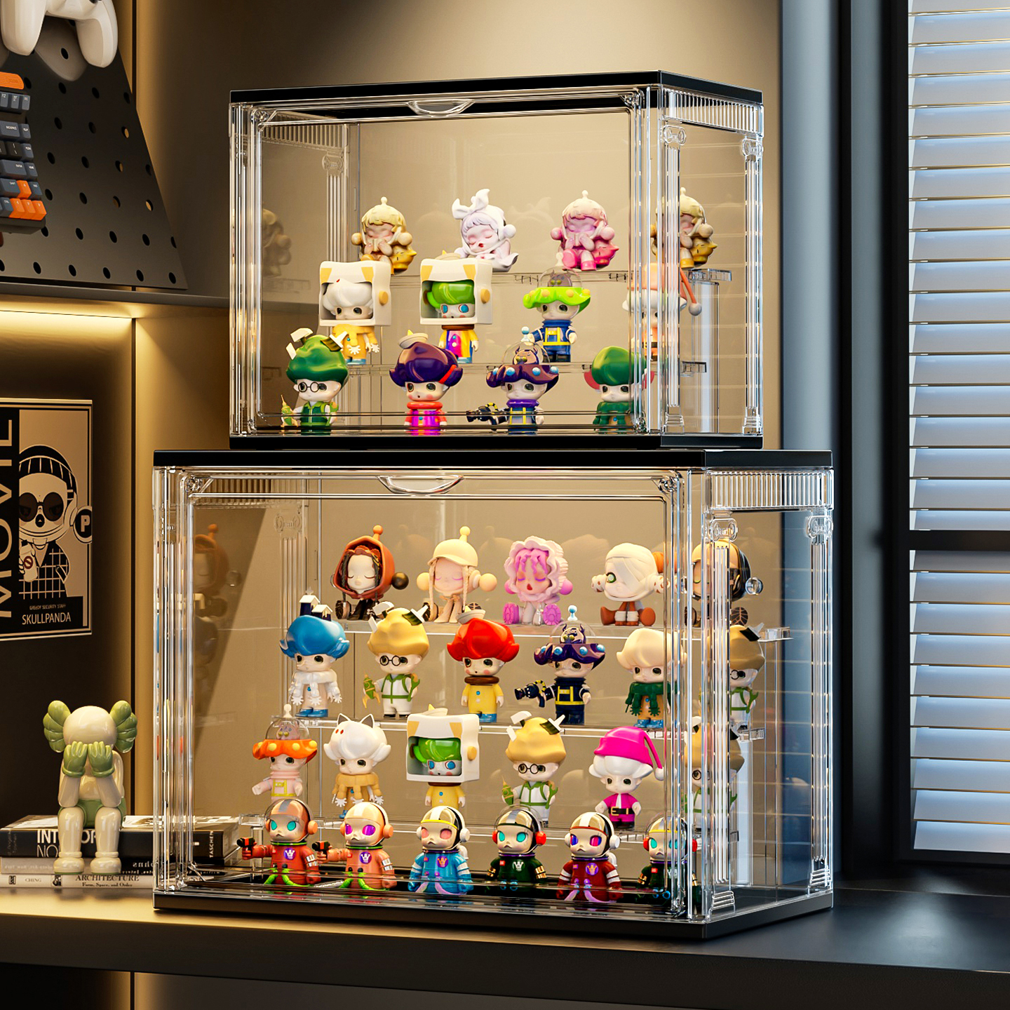 Blind box storage display rack front opening figure box