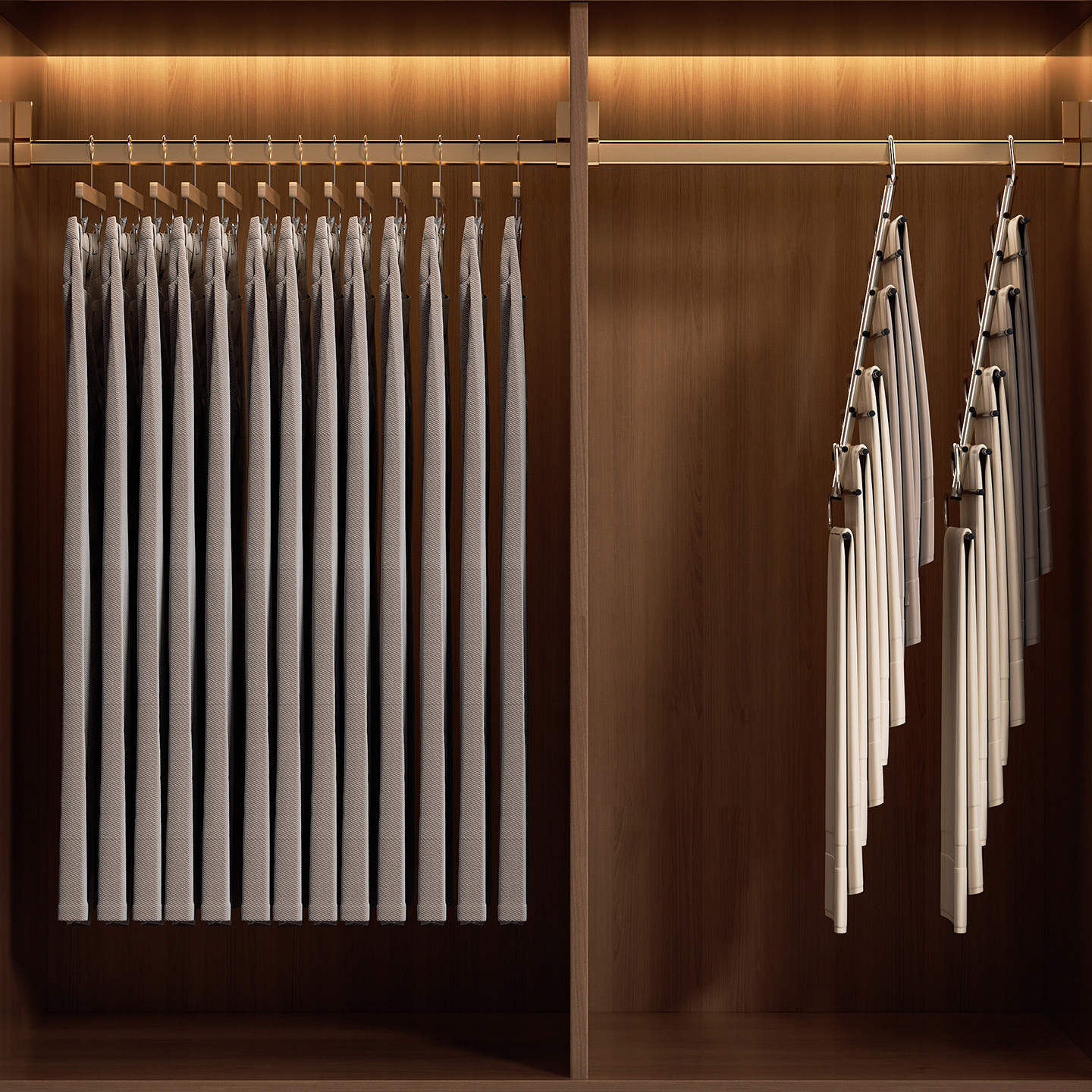 折叠裤架多功能防滑无痕裤子专用衣架衣柜收纳神器多层不锈钢裤挂,淘宝优惠券,粉丝福利购,淘宝优惠卷