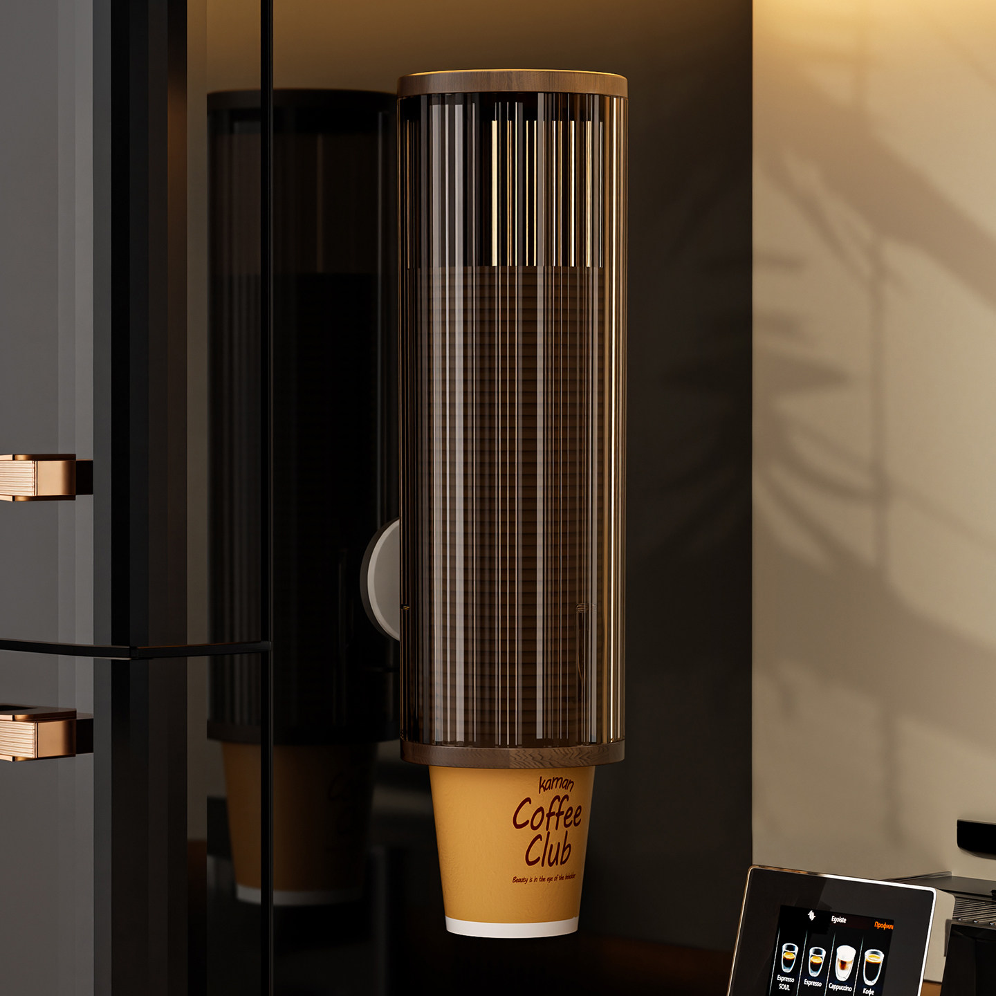 一次性杯子取杯器壁挂式饮水机收纳纸杯架免打孔高级水杯置物架子,淘宝优惠券,粉丝福利购,淘宝优惠卷