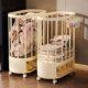 Large-capacity dirty clothes basket household partition dirty clothes basket mobile