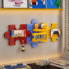 Perforated board wall shelf desktop without drilling