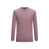 Кашемировый трикотажный демисезонный утепленный розовый свитер, облегающий крой