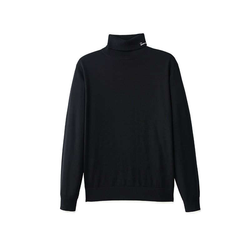 澳嘉秋季新品高领男士毛衣高级感商务休闲针织衫羊毛衫男款内搭