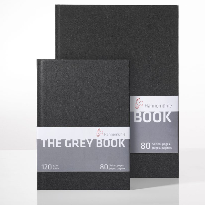 哈内姆勒灰色k速写本the grey book 素描本120g 40张/本 A4 A5 - 图3