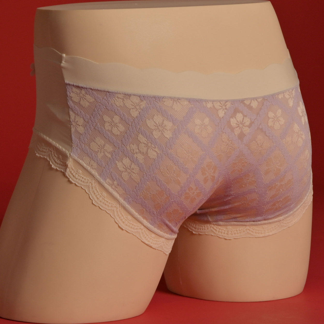 新款2025镂空植物印花花朵大弹力贴身丝滑男士JJ套内裤桑蚕丝透气,淘宝优惠券,粉丝福利购,淘宝优惠卷