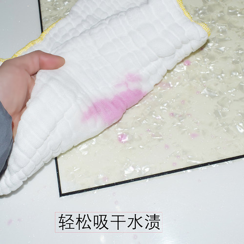14层加厚全棉抹布厨房家用洗碗布吸水不掉毛餐厅清洁纯棉纱擦手巾 - 图1