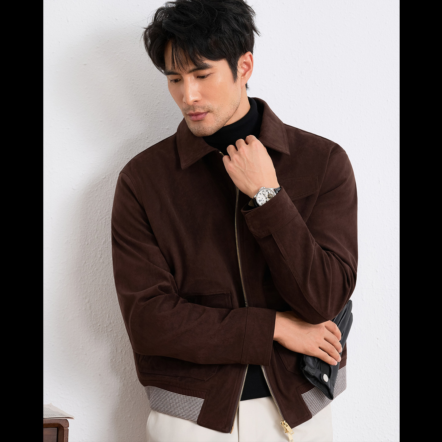 豺狼的日子小雀斑同款皮衣中年男皮衣2025秋冬季皮夹克老钱风外套,淘宝优惠券,粉丝福利购,淘宝优惠卷